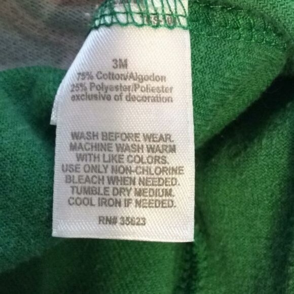 JUST One Year Green Christmas Sleeper 12-18 Months - Picture 4 of 4